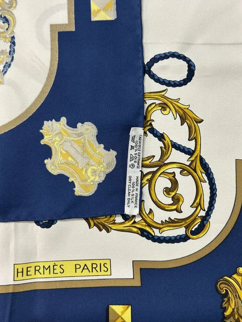 Hermes Key Motif Silk Scarf